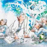 Gabriella Klepacki artist who does cartooning, personalised books and stationery, large posters, architectural presentation