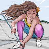 Sarah Trolle NZ New Zealand watercolour paints, gouache, coloured pencil, ink, traditional, digital, procreate